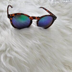 Classic Brown Kennedy Vintage Animal Print Polarized Sunglasses